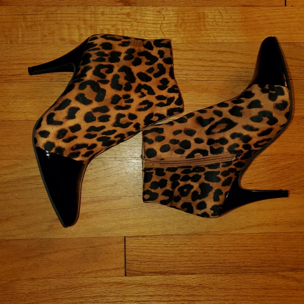 Jeffrey Campbell Ibiza 3.5" Leopard Ankle Bootie